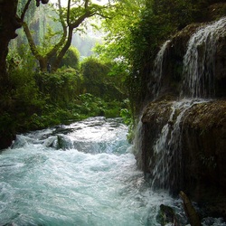 Jigsaw puzzle: Waterfall Duden Upper. Antalya