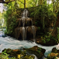 Jigsaw puzzle: Waterfall Duden Upper. Antalya