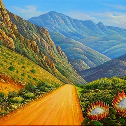 Jigsaw puzzle: Road in the mountains