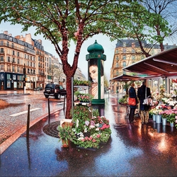 Jigsaw puzzle: Evening in Paris