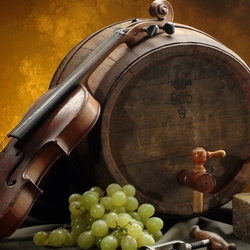 Jigsaw puzzle: Wine and violin
