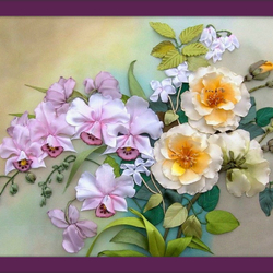Jigsaw puzzle: Roses and Orchids