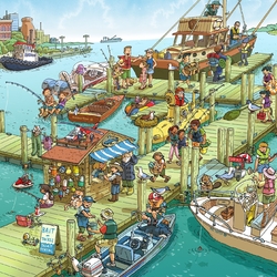 Jigsaw puzzle: On the pier