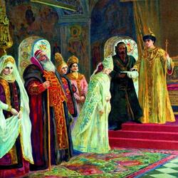 Jigsaw puzzle: Tsar Alexei Mikhailovich's choice of a bride