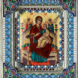 Jigsaw puzzle: Icon of the Mother of God the Tsaritsa