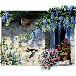 Jigsaw puzzle: Swallows