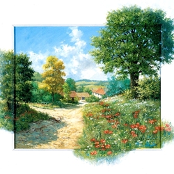 Jigsaw puzzle: Among daisies and poppies