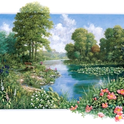 Jigsaw puzzle: Lilies on the water