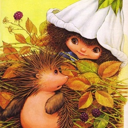 Jigsaw puzzle: Victoria Plume and the hedgehog