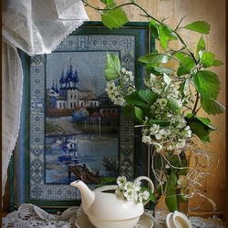 Jigsaw puzzle: Still life with embroidery