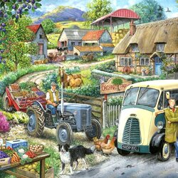 Jigsaw puzzle: Farm Orhard