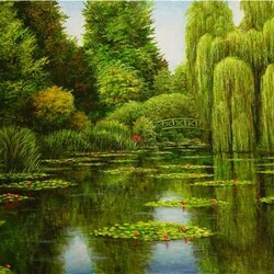 Jigsaw puzzle: Green pond