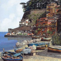 Jigsaw puzzle: Sorrento harbor. Amalfi