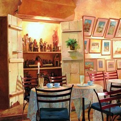 Jigsaw puzzle: In a Parisian cafe