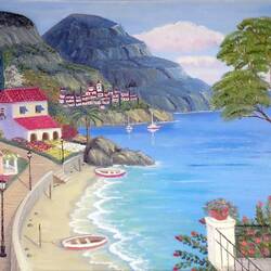 Jigsaw puzzle: City by the sea