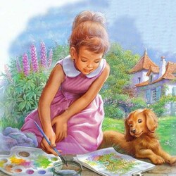 Jigsaw puzzle: Young artist