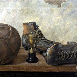 Jigsaw puzzle: Ball and boots