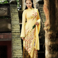 Jigsaw puzzle: Girl in vietnamese costume
