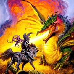 Jigsaw puzzle: Fight with the dragon