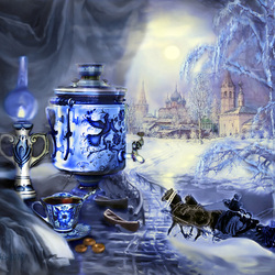 Jigsaw puzzle: Blue of Russia