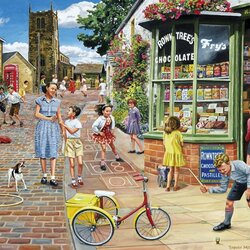Jigsaw puzzle: Children on the street