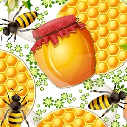 Jigsaw puzzle: Bees and honey
