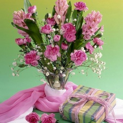 Jigsaw puzzle: Delicate pink bouquet