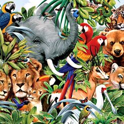 Jigsaw puzzle: Animals and Birds