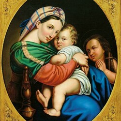 Jigsaw puzzle: Virgin Mary and Child