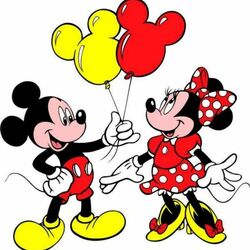 Jigsaw puzzle:  Mickey and Minnie