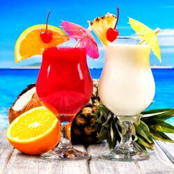 Jigsaw puzzle: Tropical cocktail