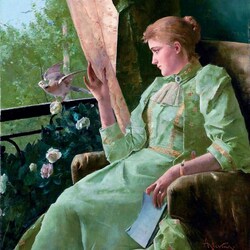 Jigsaw puzzles on topic «Alfred Stevens»
