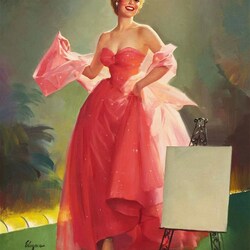 Jigsaw puzzle: Girl in pink