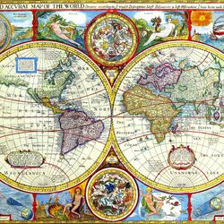 Jigsaw puzzle: Ancient world map