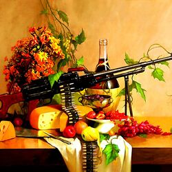 Jigsaw puzzle: Still life with weapons