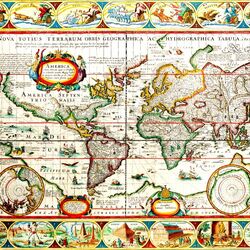 Jigsaw puzzle: Vintage world map