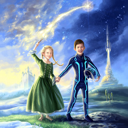 Jigsaw puzzle: Princess and Astronaut