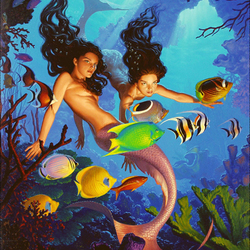 Jigsaw puzzle: Mermaid sisters