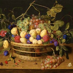 Jigsaw puzzle: Fruit in a basket