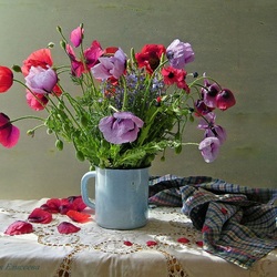Jigsaw puzzle: Poppies bouquet
