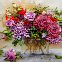 Jigsaw puzzle: Silk embroidery