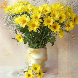 Jigsaw puzzle: And chrysanthemums are shining on the table