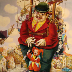 Jigsaw puzzle: Doll seller