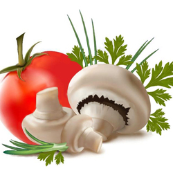 Jigsaw puzzle: Tomato and champignons