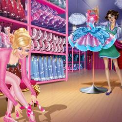 Jigsaw puzzle: Barbie buys new pointe shoes