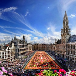 Jigsaw puzzle: Floral carpet. Brussels