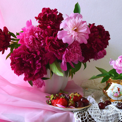 Jigsaw puzzle: Peonies