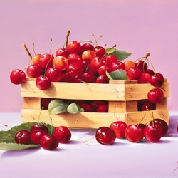 Jigsaw puzzle: Ripe cherries