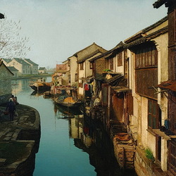 Jigsaw puzzle: Zhuzhuang - Venice of the East