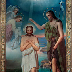 Jigsaw puzzle: Icon of the Baptism of the Lord